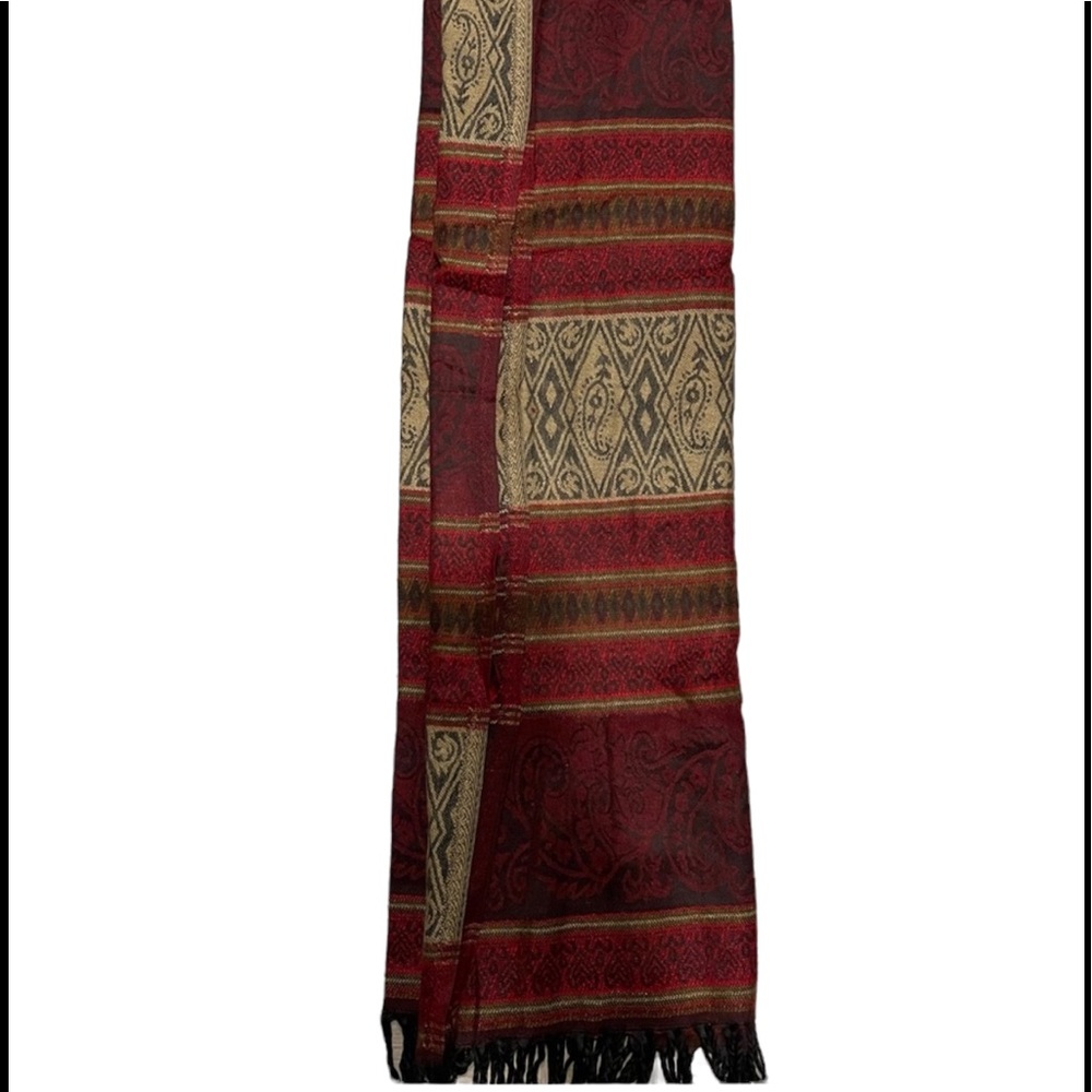 NWT.  Scarf by Sacred Threads. 02 BL/BL 219777 - Picture 7 of 8
